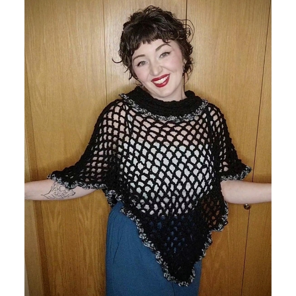 Collared Ruffle Shawl - image 3